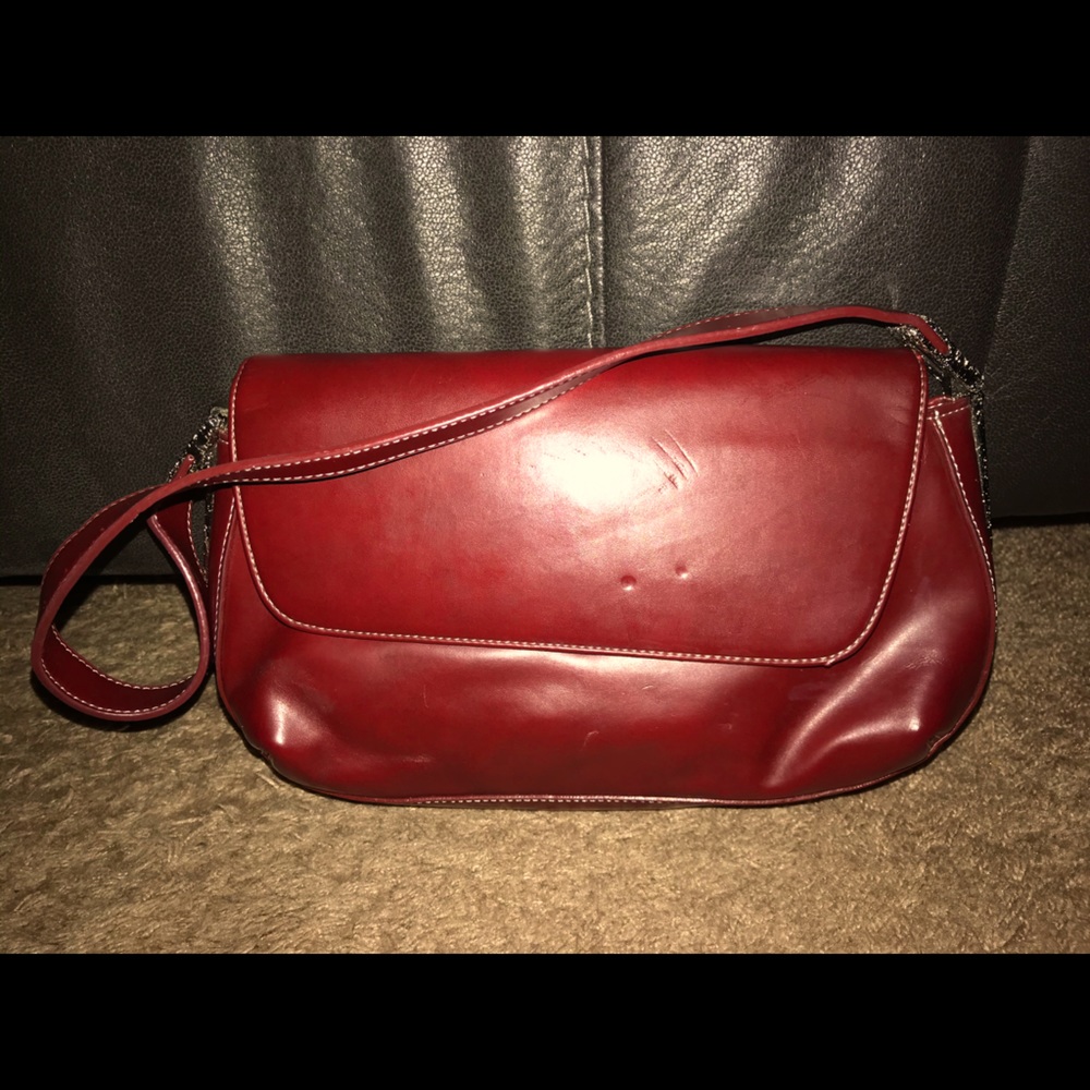 The limited red small clutch purse